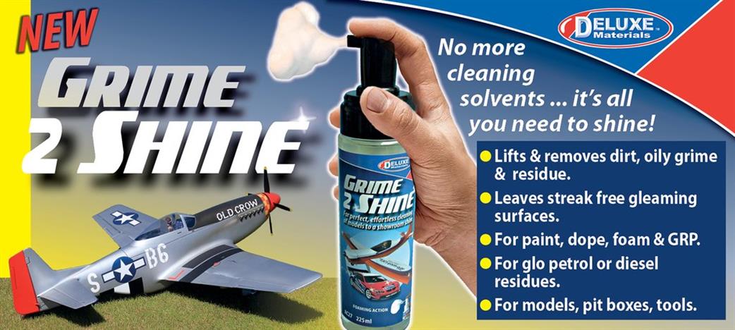 Deluxe Materials  AC27 Grime 2 Shine Foaming Cleaner 225ml bottle