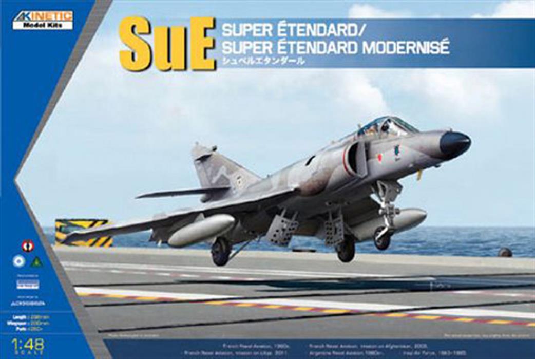 Kinetic Models 1/48 48061 Dassault Super Etendard French Carrier Strike Aircraft