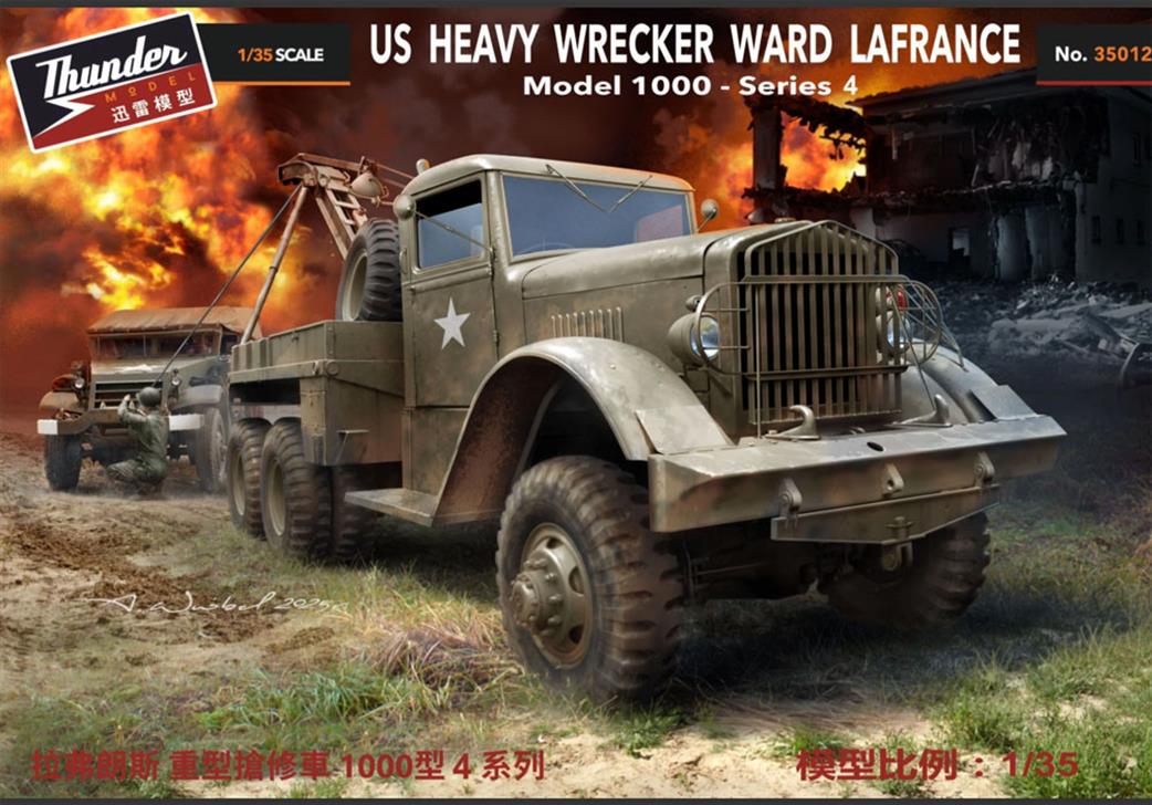 Thunder Model 1/35 35012 US Heavy Wrecker Ward LaFrance Model 1000 Series 4 Kit