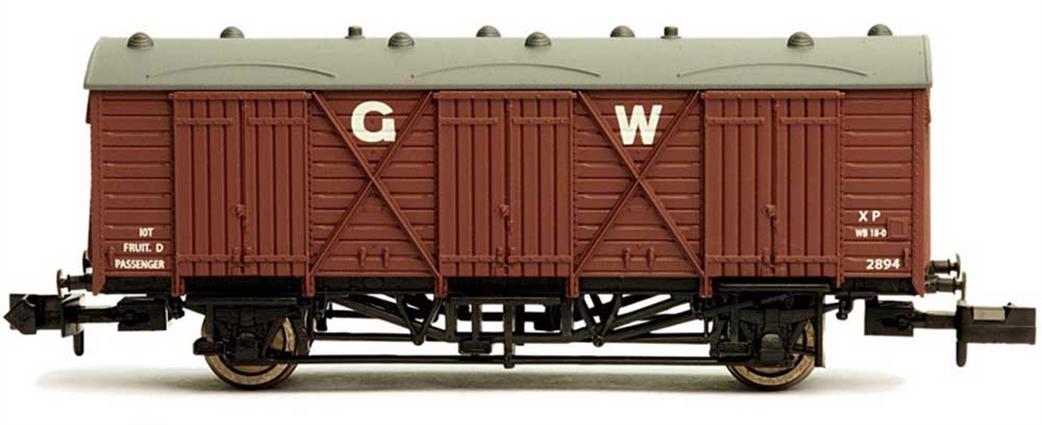 Dapol N 2F-014-010 GWR Fruit D Long Wheelbase Covered Fruit Van 2868 Lettered GW