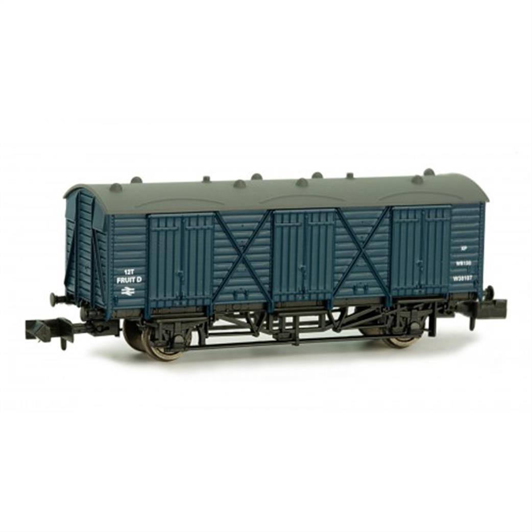 Dapol N 2F-014-012 BR ex-GWR Fruit D Long Wheelbase Covered Fruit Van W3461W BR Blue