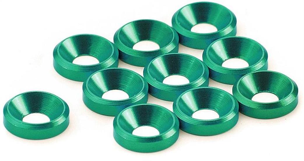 Ansmann  203000144 Aluminum Washer Green M4