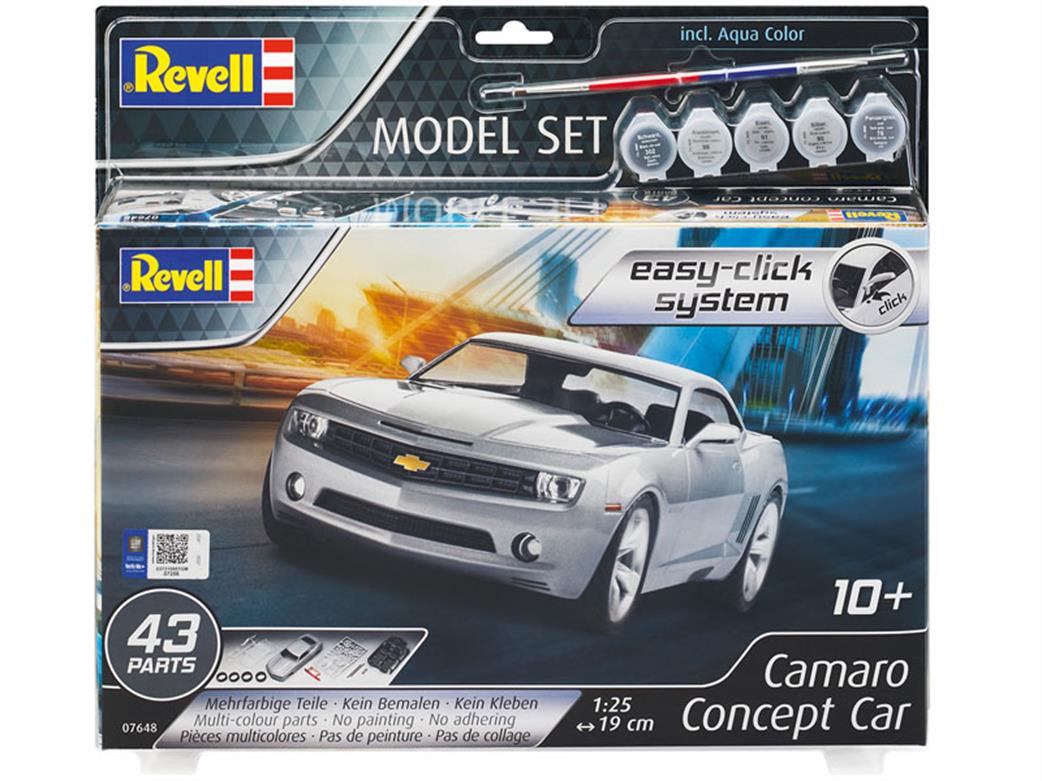 Revell 1/25 07648 Camaro Concept Car 2006 Easy Click Car Kit