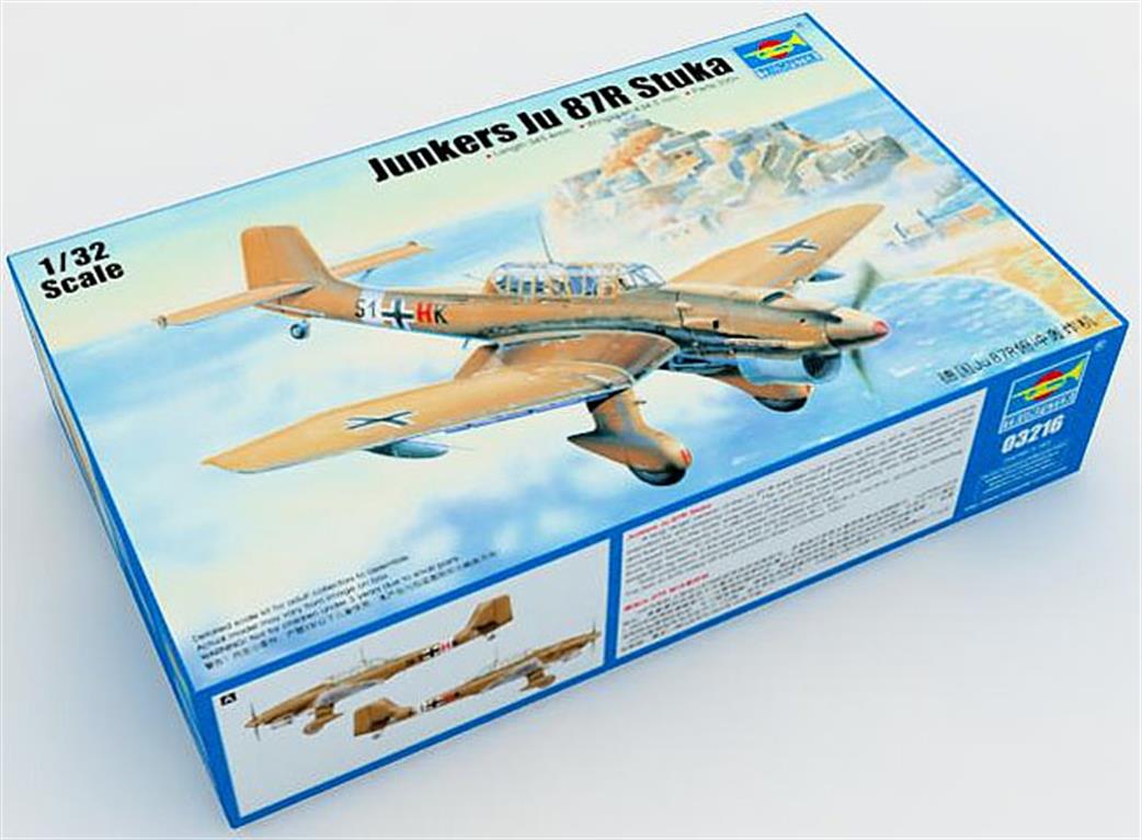 Trumpeter 1/32 03216 Ju-87R Stuka German WW2 Dive Bomber Plastic Kit