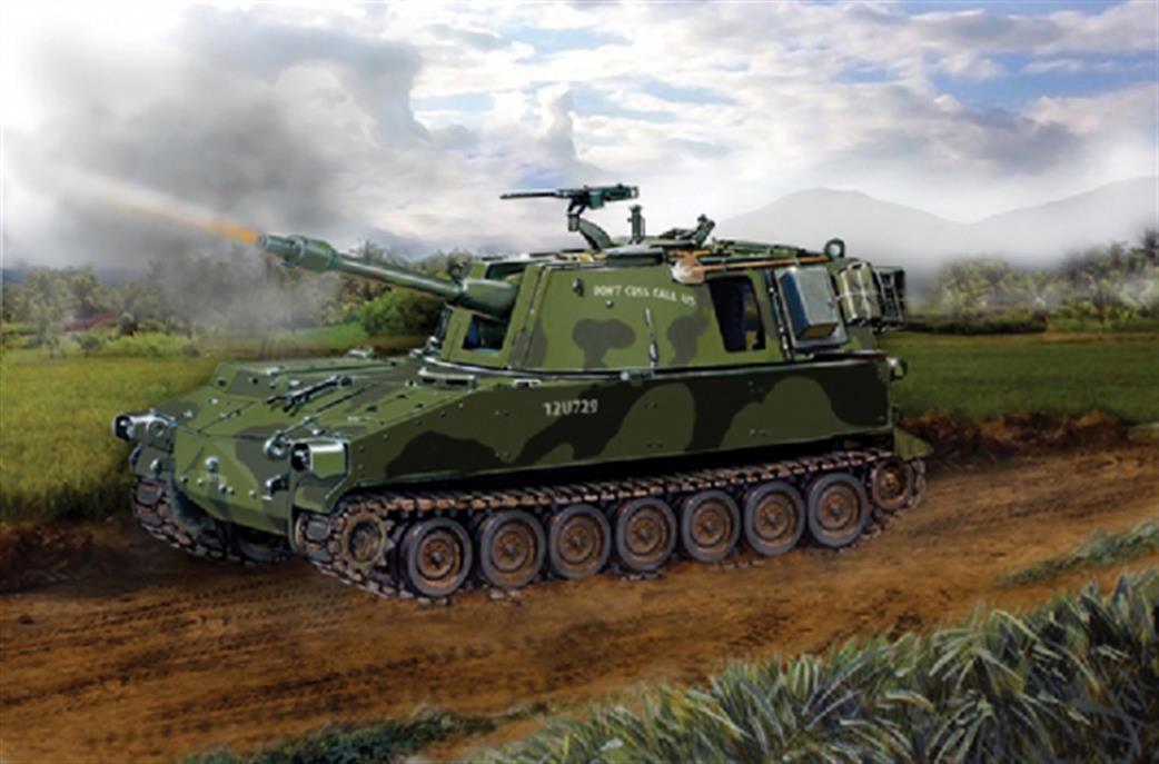 Italeri 1/35 6518 M108 Self Propelled Howitzer Kit