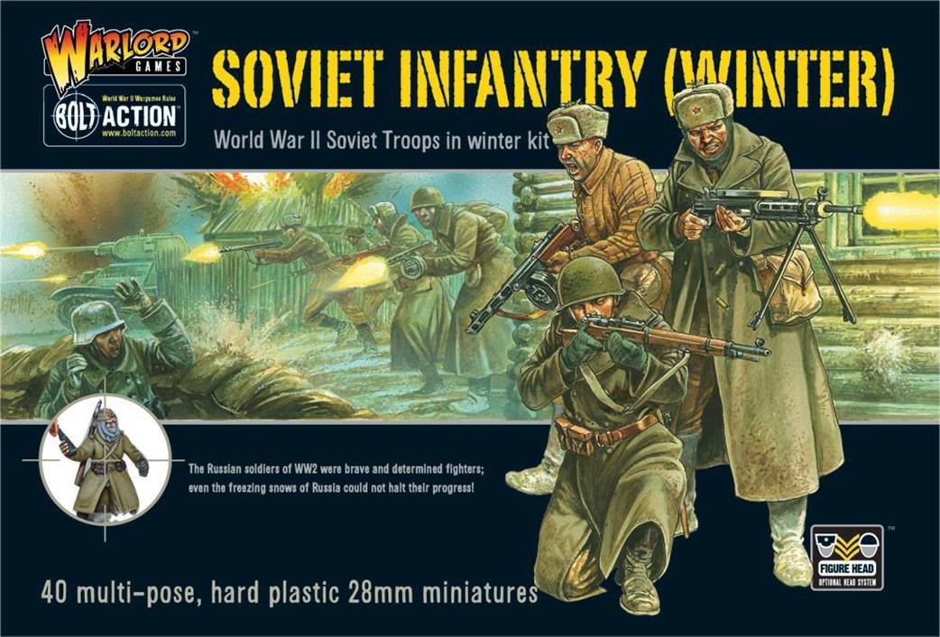 Warlord 28mm WGB-RI-04 Soviet Infantry (Winter) Plastic Box Figure Set