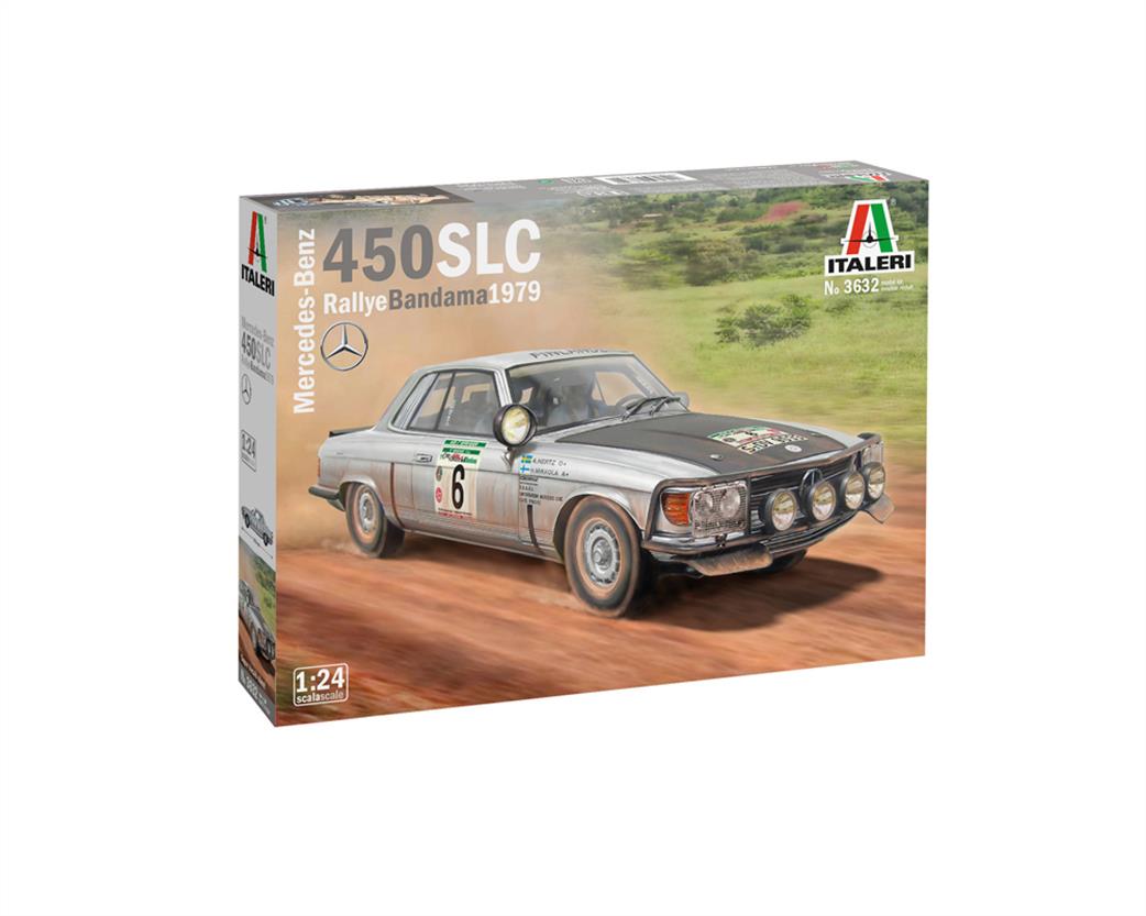 Italeri 1/24 3632 Mercedes 450 SLC Rally Bandama 1979