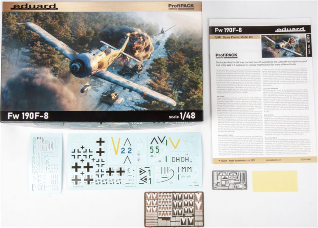 Eduard 1/48 82139 Focke Wulf FW-190F-8 Profipack Kit