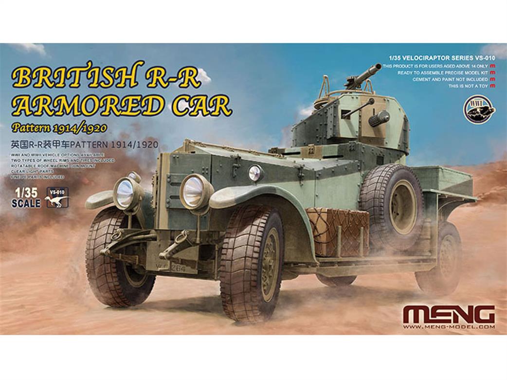 Meng 1/35 GVS-010 British Rolls Royce Armoured Car Pattern 1914/1920 Kit