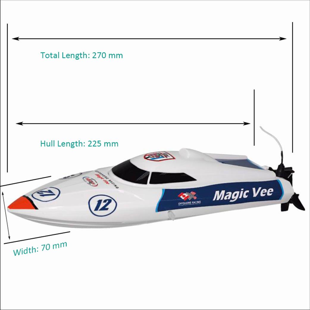 Joysway  JY8106V5 Magic Vee V5 RTR Micro RC Speed Boat 2.4GHz