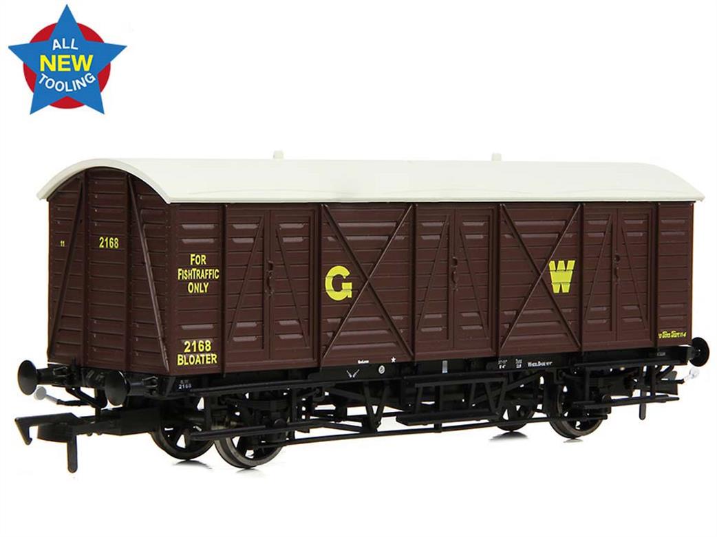 EFE Rail OO E87057 GWR 10Ton Bloater Express Fish Van GWR Brown Lettered G W