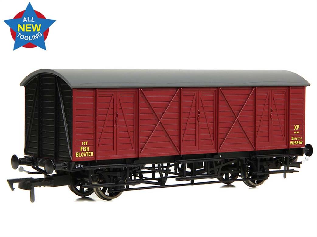 Bachmann EFE Rail OO E87061 BR ex-GWR 10Ton Bloater Express Fish Van BR Crimson