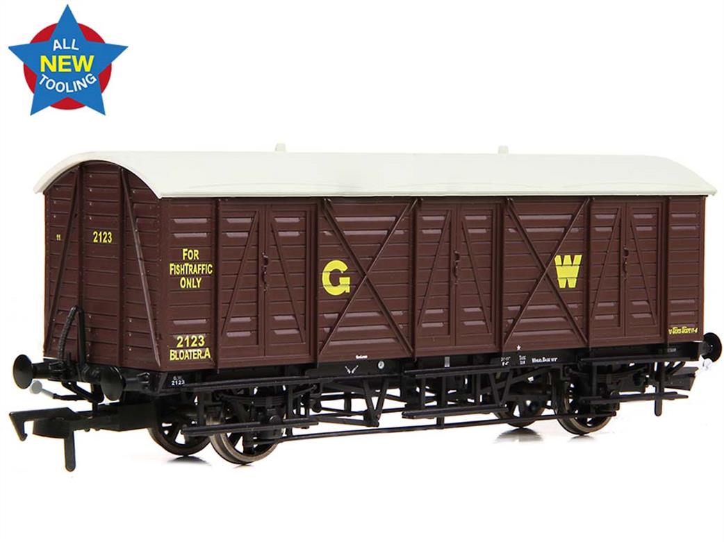 EFE Rail OO E87058 GWR 10Ton Bloater A Express Fish Van GWR Brown Lettered G W