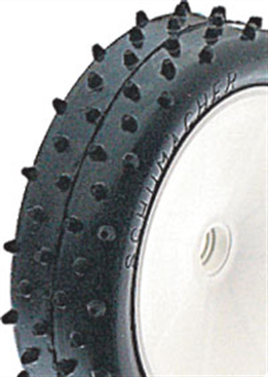 Schumacher 1/10 U6550 Mini Spike 2 Green Tyre Slim (pr)