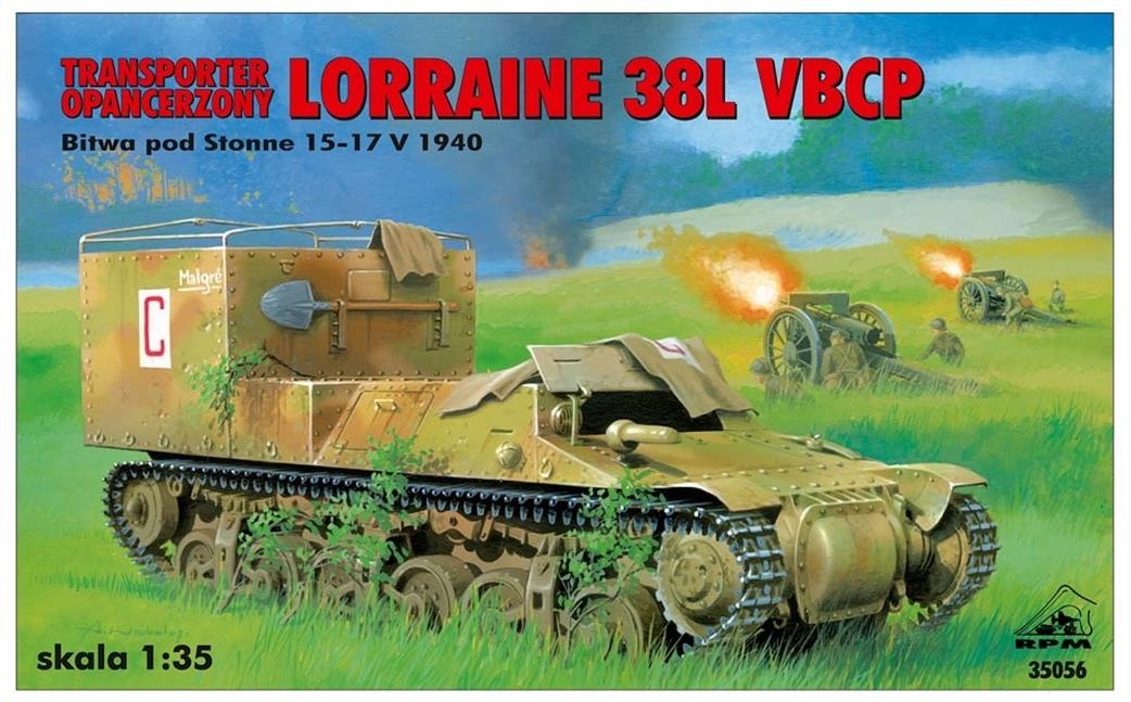 RPM Plastics 1/35 35056 Lorraine 38L Transporter VBCP Kit