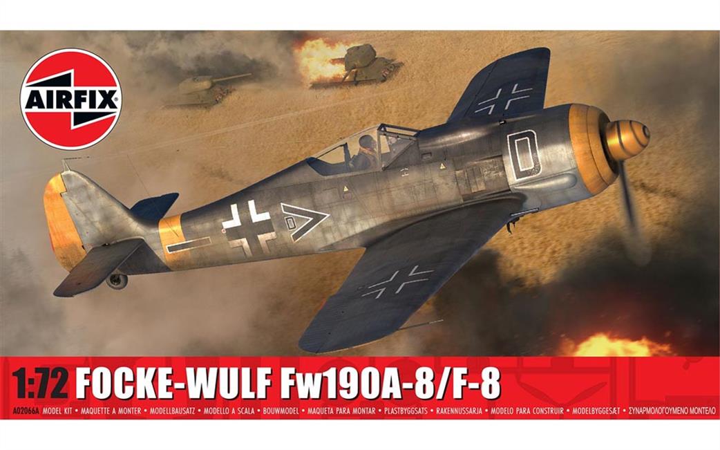 Airfix 1/72 A02066A Focke Wulf 190A8/F8 ground Attack Aircraft Kit