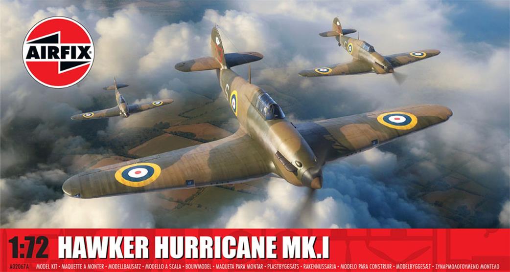 Airfix 1/72 A02067A Hurricane Mk1 Early World War 2 Fighter Kit