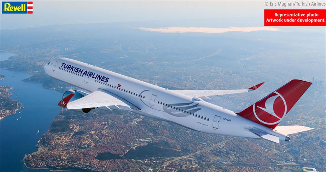 Revell 1/144 03773 Airbus A350-900 Turkish Airline Airliner Kit