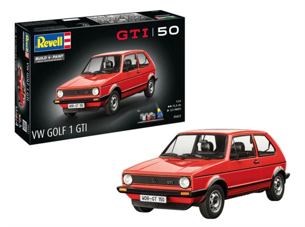 Revell 1/24 05623 VW Golf 1Gti Car Kit Build & Paint Model Set
