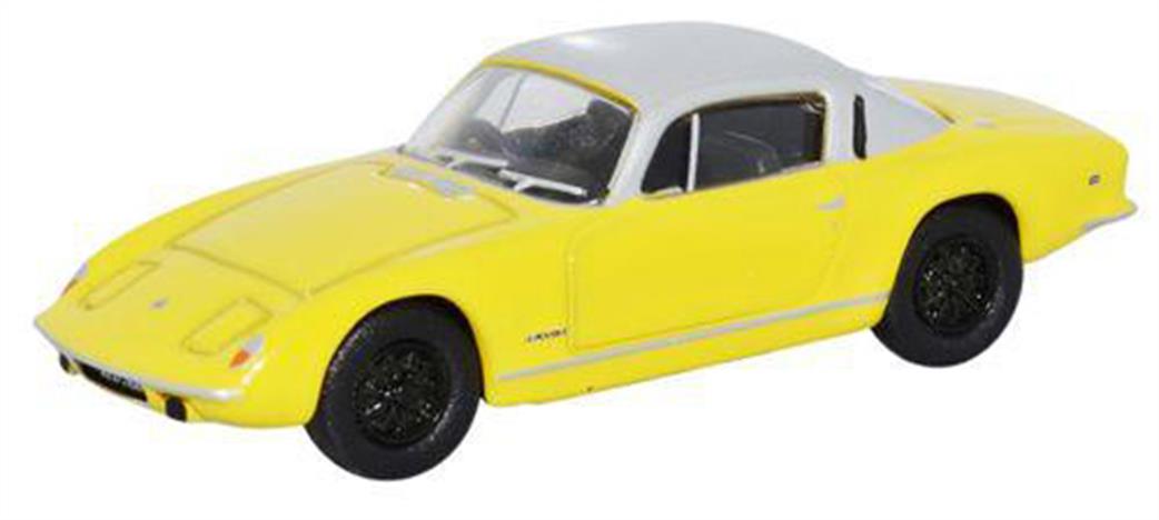 Oxford Diecast 1/76 76LE001 Lotus Elan Plus2 Yellow & Silver