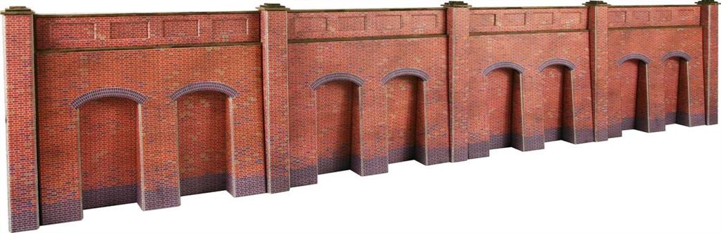 Metcalfe OO PO244 Retaining Wall Brick Style Card Kit