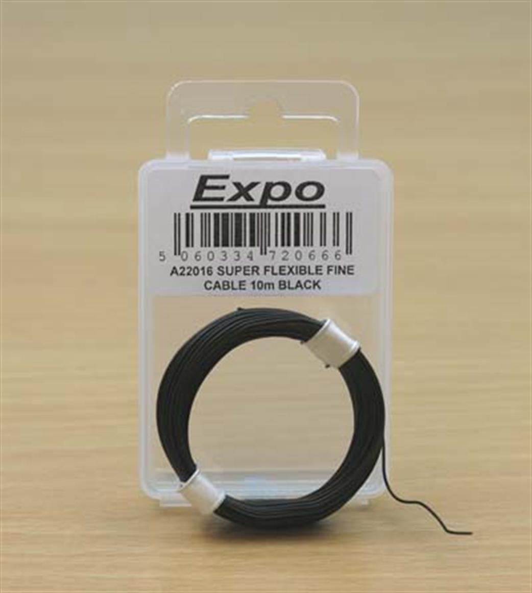 Expo  A22016 Very Fine Black Wire 10m