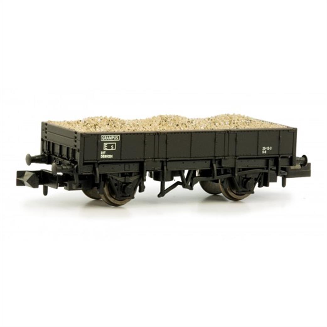 Dapol N 2F-060-015 BR Grampus Engineers Steel Body Open Ballast Wagon Black DB985834