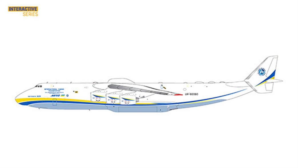 Gemini Jets 1/400 GJADB2336 Antonov Airlines An-225 UR-82060 Interactive Series  Diecast Aircraft