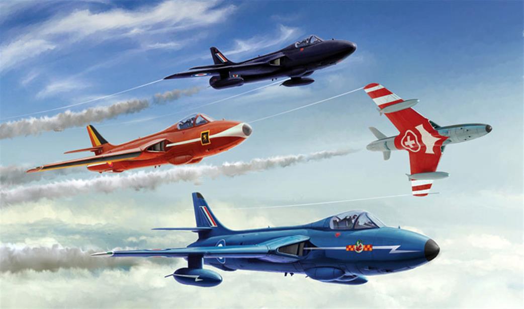 Italeri 1/48 2772 Hawker Hunter Mk6/9 Jet Aircraft Kit