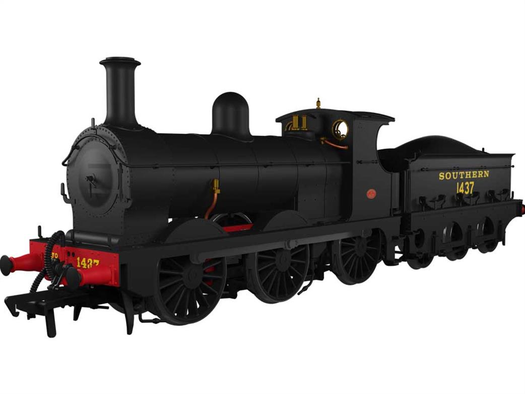 Rapido Trains OO 966505 SR 1437 ex-SECR Class O1 0-6-0 Southern Railway Plain Black with Maunsell era Lettering DCC Sound