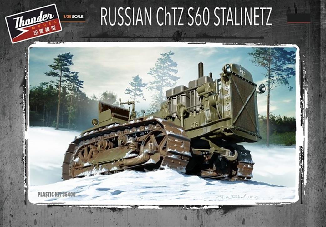 Thunder Model 1/35 35400 Russian ChTZ S60 Stalinetz Tractor Model kit