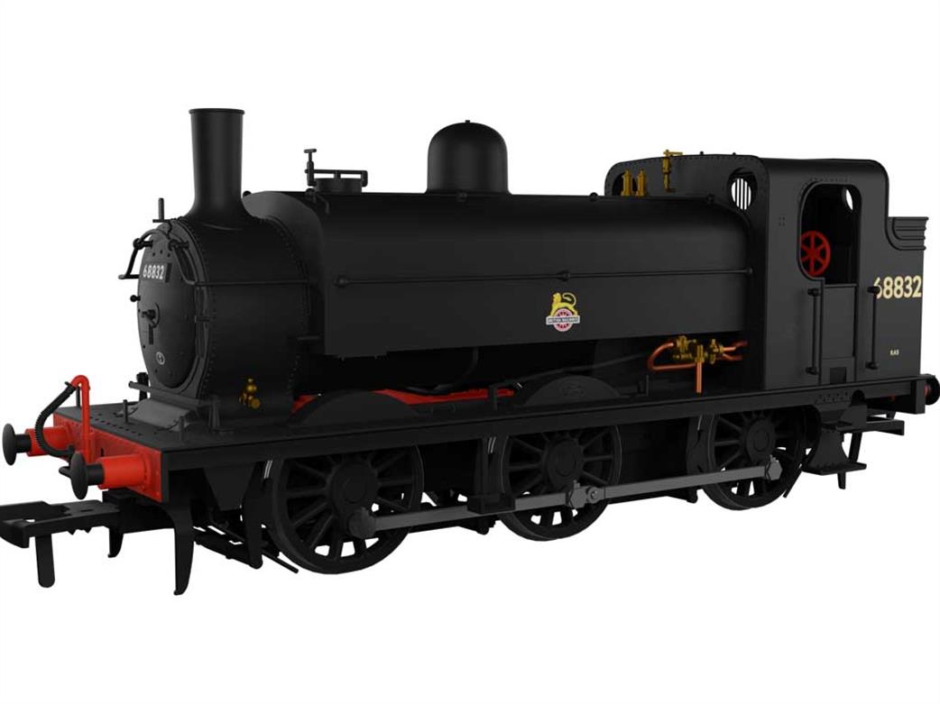 Rapido Trains OO 958009 BR 68832 ex-LNER Class J52/2 GNR 0-6-0ST BR Plain Black Early Emblem