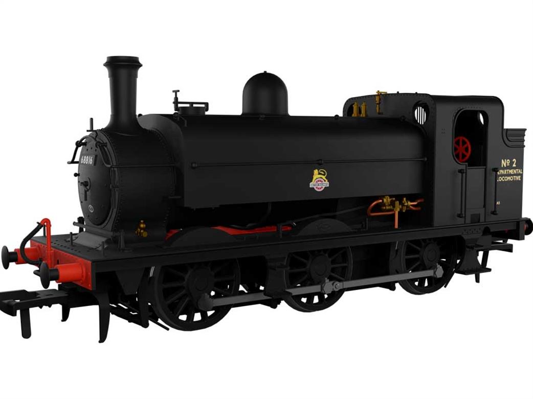 Rapido Trains OO 958010 BR Departmental No.2 ex-LNER Class J52/2 GNR 0-6-0ST BR Black Early Emblem