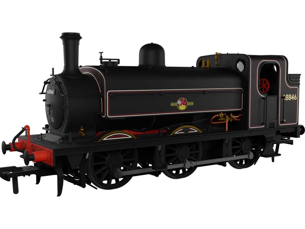 Rapido Trains OO 958011 BR 68836 ex-LNER Class J52/2 GNR 0-6-0ST BR Lined Plain Black Late Crest