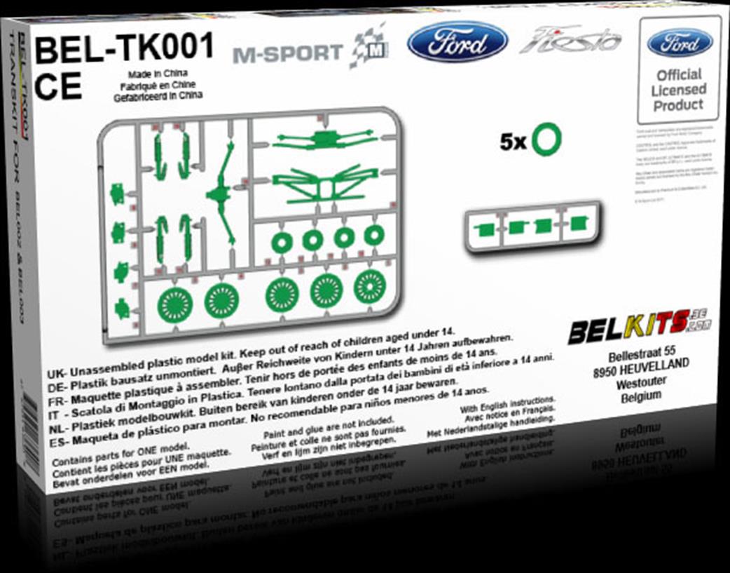 Belkits 1/24 BELTK001 Ford Fiesta Gravel Rally Conversion Set