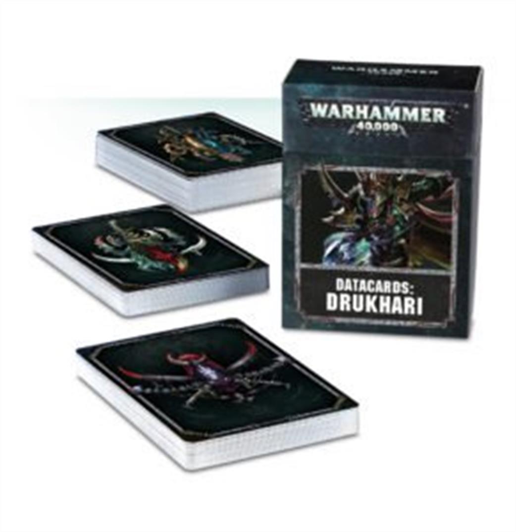 Games Workshop 45-02-60 Drukhari 40k Datacards (old)