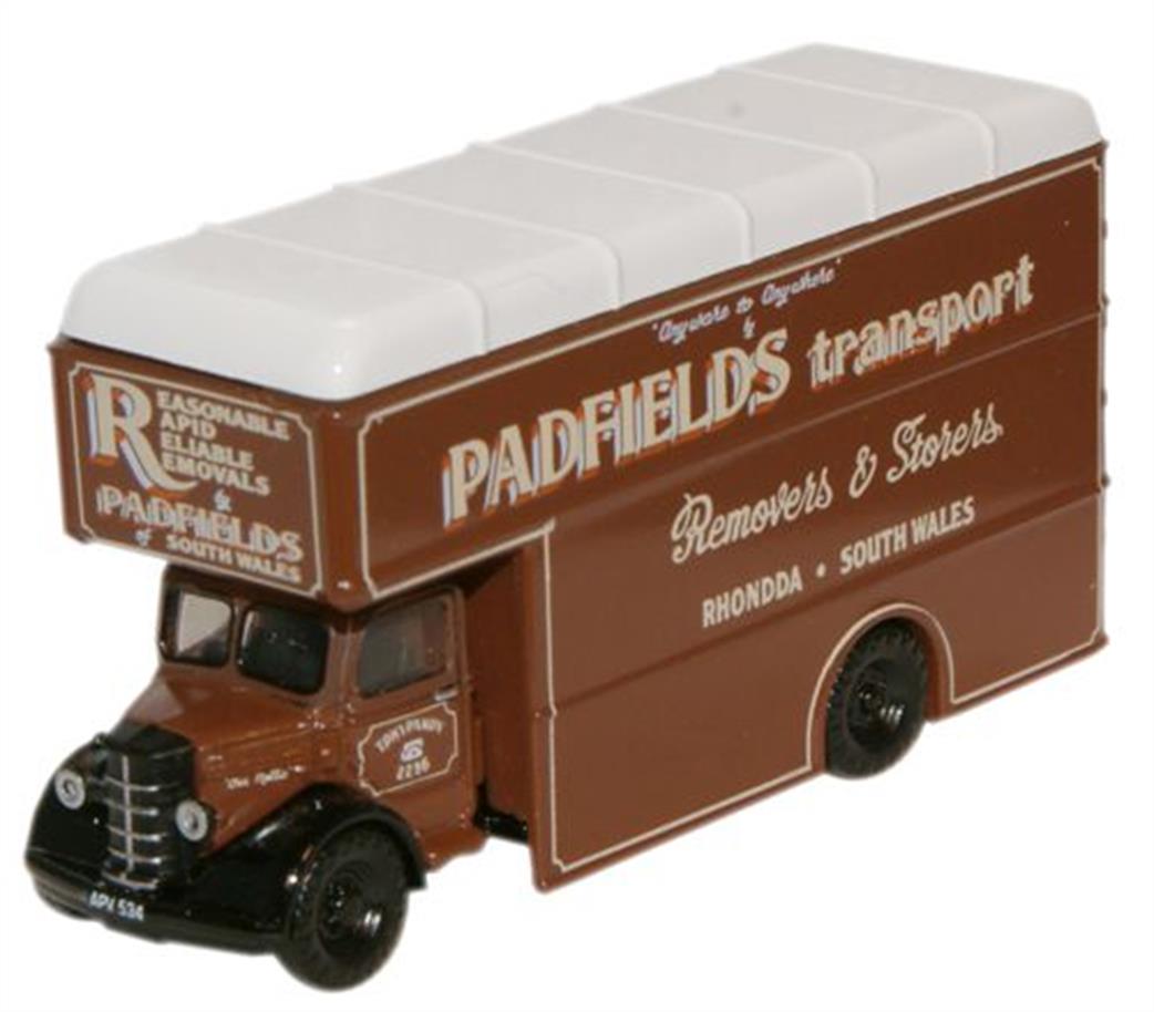 Oxford Diecast 1/148 NBP003 Padfields Transport Bedford Luton Van