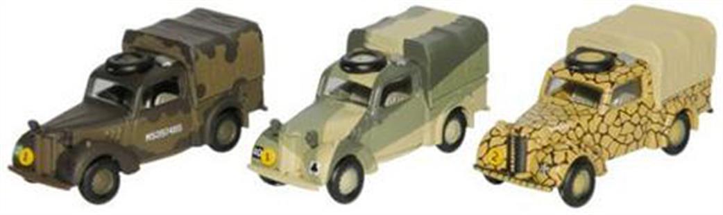 Oxford Diecast 1/76 76SET22 Austin Tilly 3 Piece Military Set