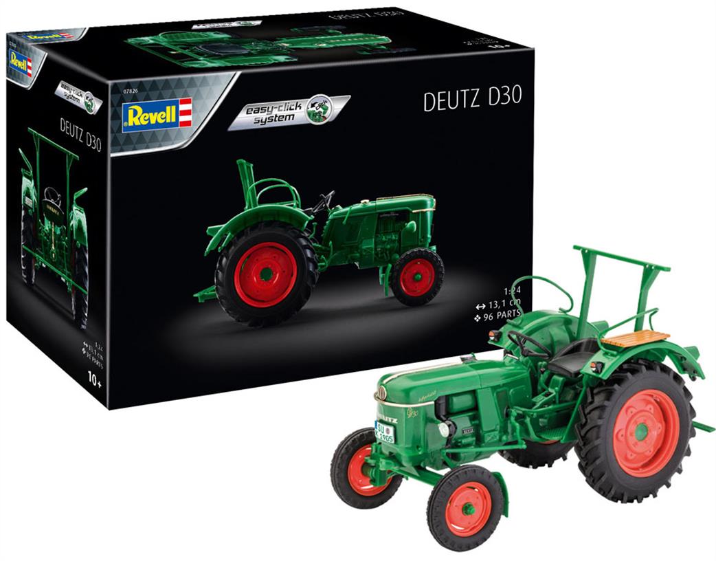 Revell 1/24 07826 Deutz D30 Easy Click Tractor Kit