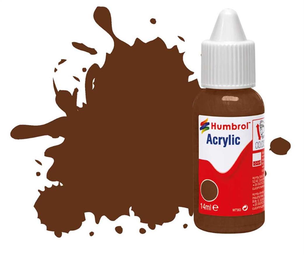 Humbrol  DB0160 160 German Camouflage Red 14ml Acrylic Paint dropper Bottle