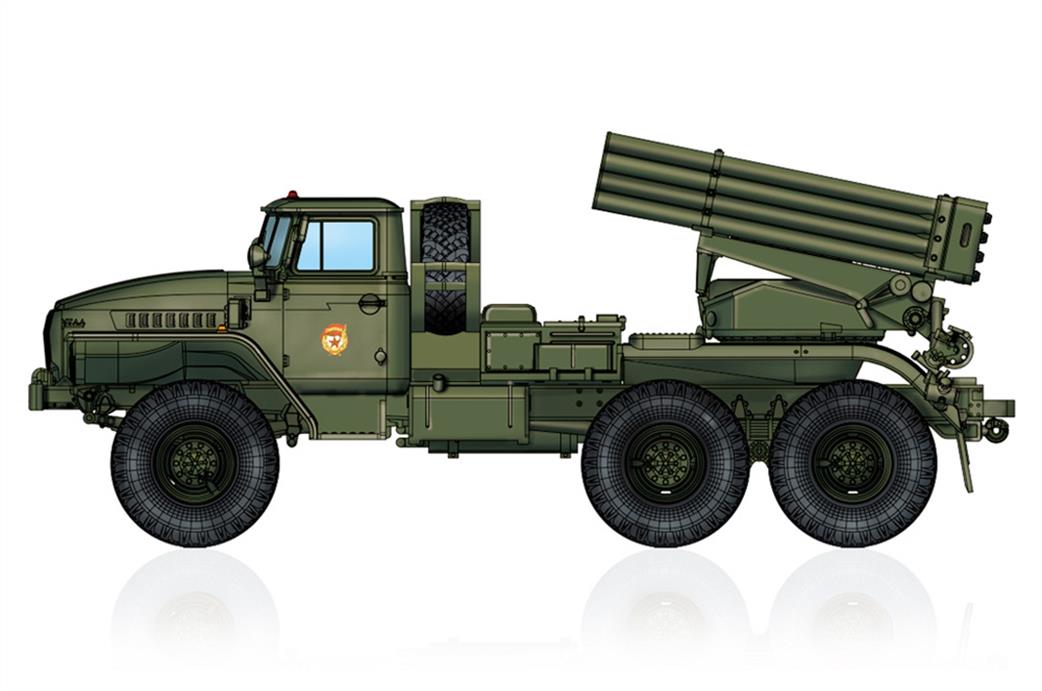 Hobbyboss 1/72 82932 BM-21 Grad Late Multiple Rocket Launcher