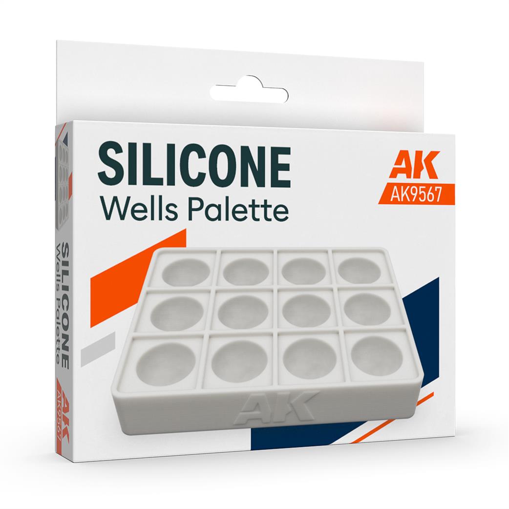 AK Interactive  AK9567 Silicone Wells Palette