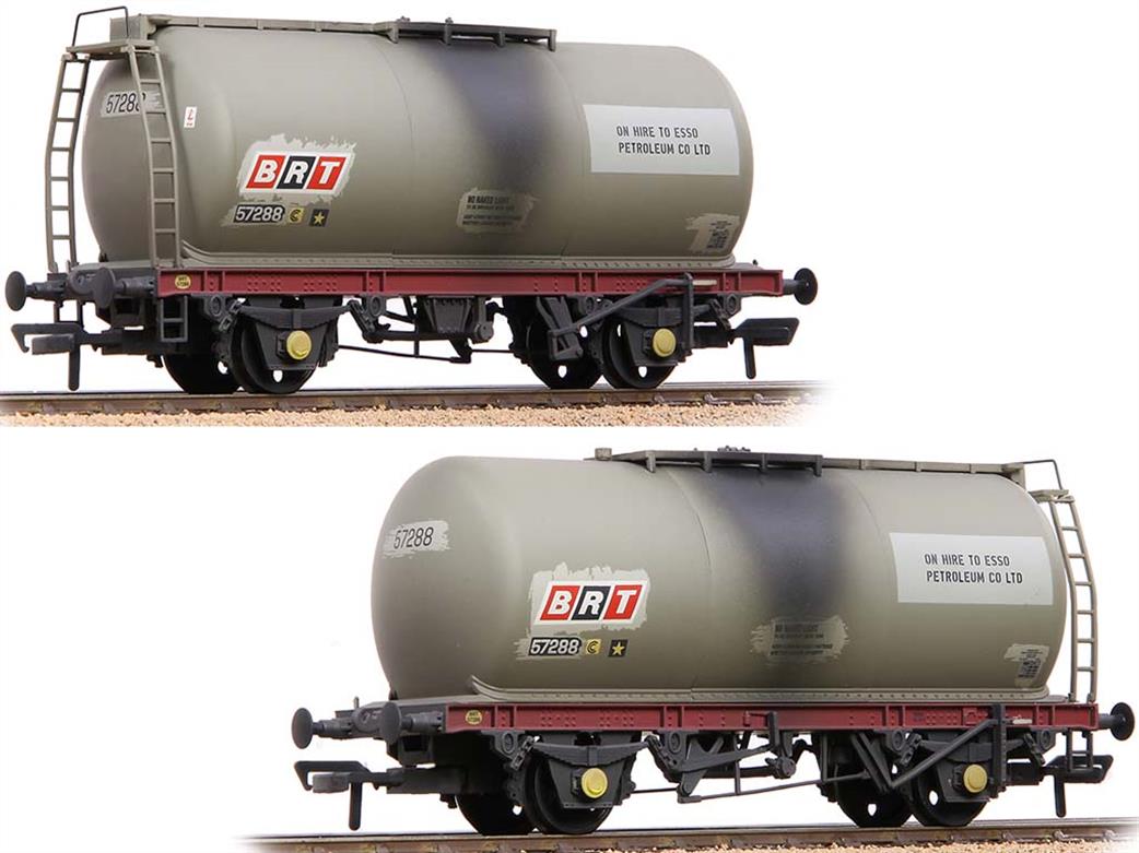 Bachmann OO 37-594A Unbranded Esso 45 tonne TTA Tank Wagon Grey Weathered