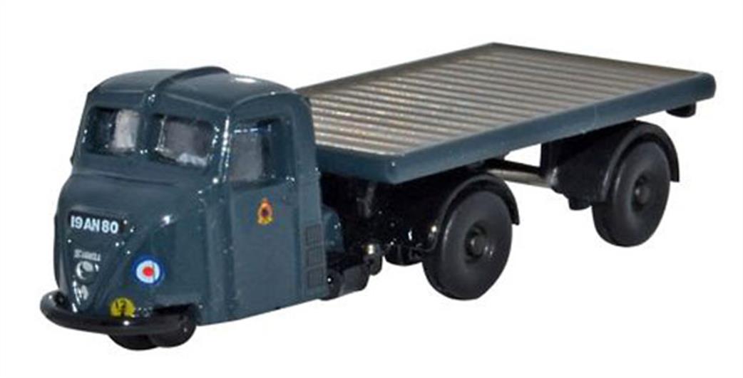 Oxford Diecast 1/148 NRAB011 Scammell Scarab Flatbed Trailer RAF