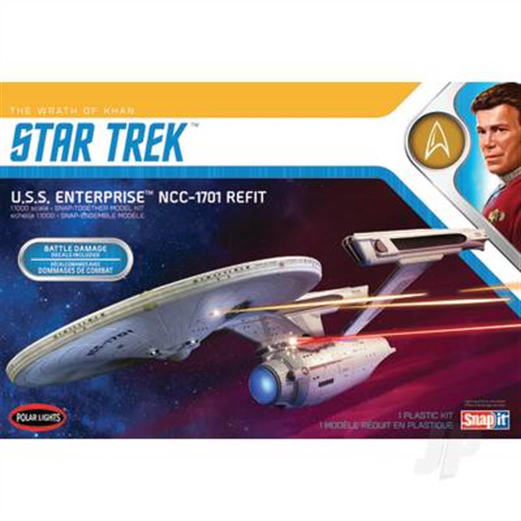 Polar Lights 1/1000 POL974M/12 Star Trek USS Enterprise NCC 1701 Refit Kit