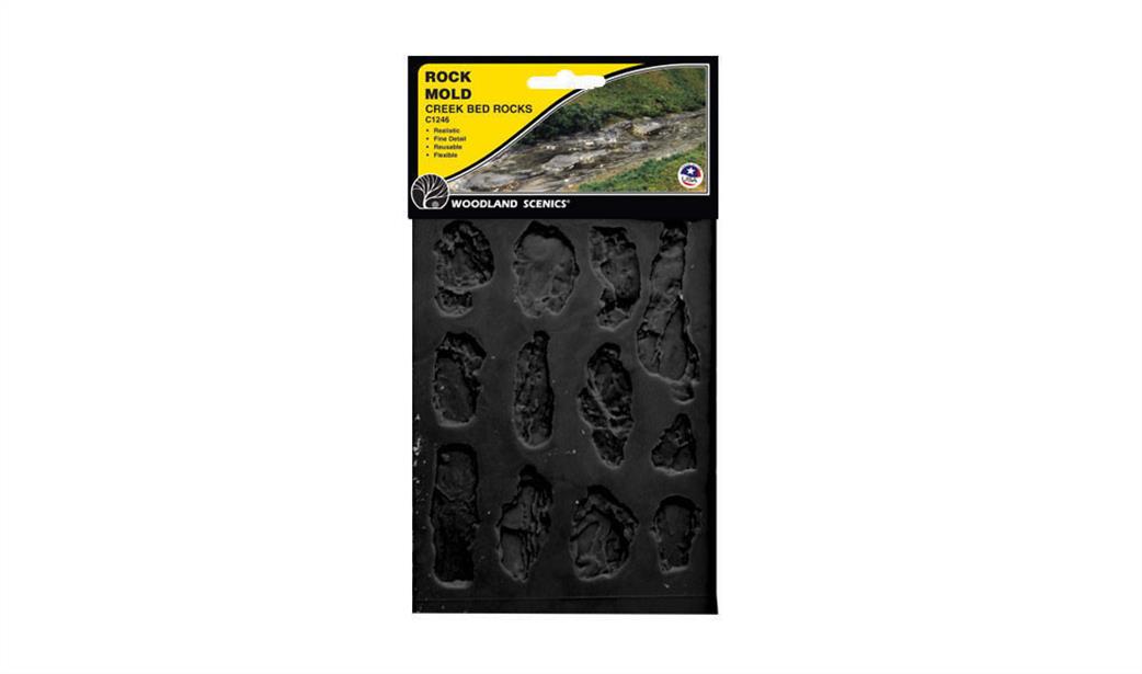 Woodland Scenics  C1246 River Bed Rocks Mould