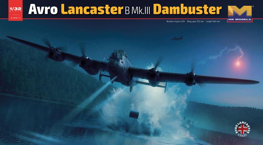 Hong Kong Models 1/32 HK01E11 Avro Lancaster B MkIII Dambuster Kit