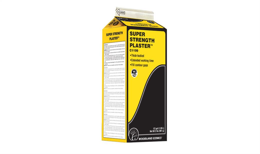 Woodland Scenics  C1199 Super Strength Plaster 1/2 Gallon