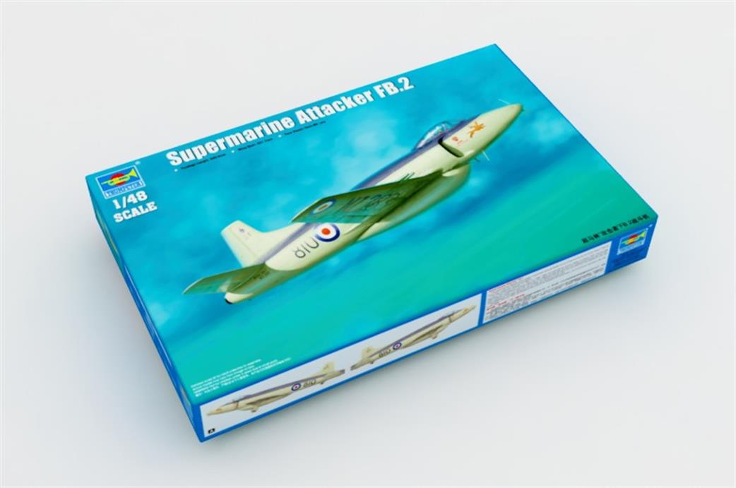 Trumpeter 1/48 02867 Supermarine Attacker FB2 Royal Navy Fighter Plastic Kit