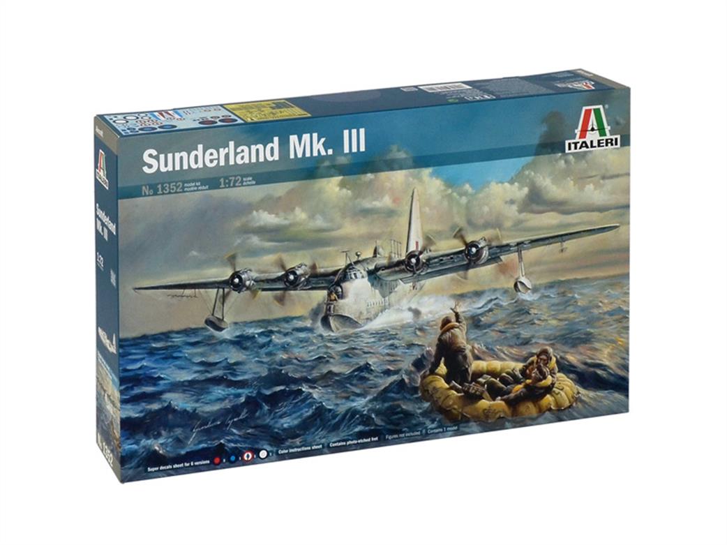 Italeri 1/72 1352 RAF Sunderland Mk3 Flying Boat Kit